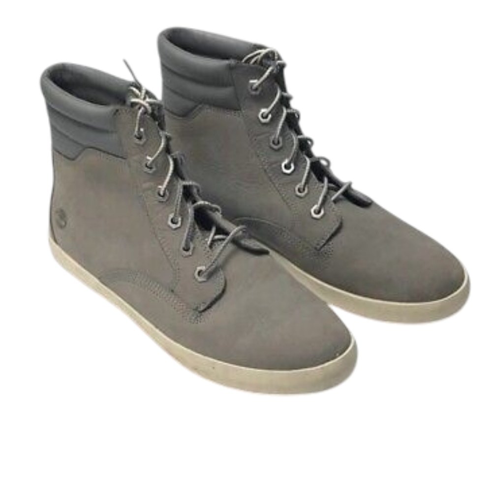 Timberland Dausette Nubuck Leather Grey Sneaker Lace Up Boots size 8